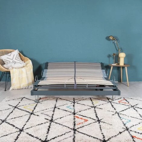 EBAC LITERIE Sommier électrique S50 Mono-Lattes Bois-Réglage Fermeté Zone Lombaires-120x190-Gris - Bois Clair 5 EBAC LITERIE Sommier électrique S50 Mono-Lattes Bois-Réglage Fermeté Zone Lombaires-120x190-Gris - Bois Clair – Image 3