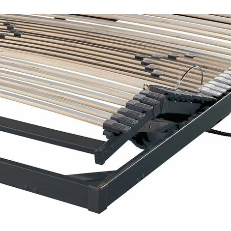 EBAC LITERIE Sommier électrique S50 Mono-Lattes Bois-Réglage Fermeté Zone Lombaires-120x190-Gris - Bois Clair 6 EBAC LITERIE Sommier électrique S50 Mono-Lattes Bois-Réglage Fermeté Zone Lombaires-120x190-Gris - Bois Clair – Image 4