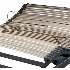 EBAC LITERIE Sommier électrique S50 Mono-Lattes Bois-Réglage Fermeté Zone Lombaires-120x190-Gris - Bois Clair 11 EBAC LITERIE Sommier électrique S50 Mono-Lattes Bois-Réglage Fermeté Zone Lombaires-120x190-Gris - Bois Clair -Sommier Soldes 28908347 5