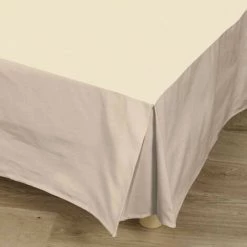 TRADI LINGE Cache-sommier Naturel 100% Coton 90x190 Cm - Tradilinge - Naturel