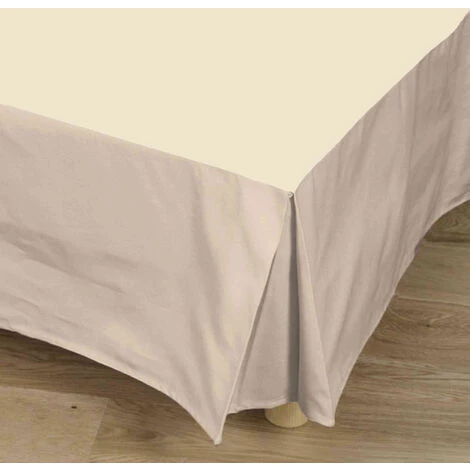 TRADI LINGE Cache-sommier Naturel 100% Coton 90x190 Cm - Tradilinge - Naturel 4 TRADI LINGE Cache-sommier Naturel 100% Coton 90x190 Cm - Tradilinge - Naturel – Image 2