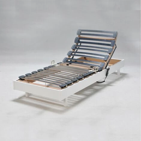 LE QUAI DES AFFAIRES Sommier Relaxation électrique FLEXPUR 80x200 / Blanc/ 200x78x33 3 LE QUAI DES AFFAIRES Sommier Relaxation électrique FLEXPUR 80x200 / Blanc/ 200x78x33