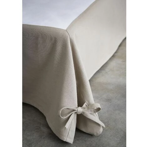 TODAY Cache Sommier Avec Nouettes - 140 X 190 Cm - 140 X 190 - Taupe 3 TODAY Cache Sommier Avec Nouettes - 140 X 190 Cm - 140 X 190 - Taupe