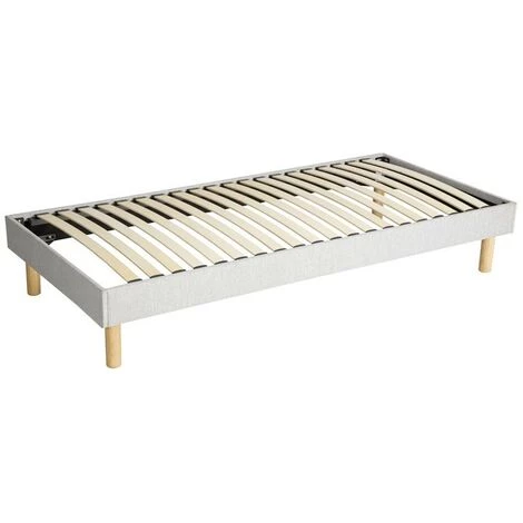 PROVENCE LITERIE Adrien - Solide Et Confortable Sommier Tapissier + Pieds En 18 Cm - 140x200 - 2 X 14 Lattes - Montage Rapide Et Facile - Epaisseur Du Metal +/- 1,2 Mm 4 PROVENCE LITERIE Adrien - Solide Et Confortable Sommier Tapissier + Pieds En 18 Cm - 140x200 - 2 X 14 Lattes - Montage Rapide Et Facile - Epaisseur Du Metal +/- 1,2 Mm – Image 2