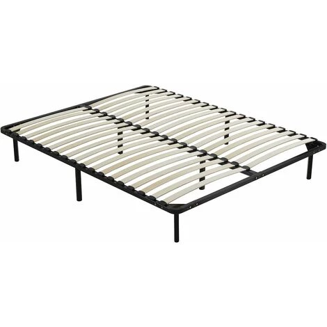 ALTOBUY ALTOMAX - Sommier Démontable 18 Lattes 160x200cm + 8 Pieds - Noir 3 ALTOBUY ALTOMAX - Sommier Démontable 18 Lattes 160x200cm + 8 Pieds - Noir
