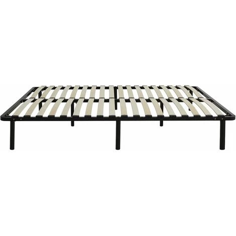 ALTOBUY ALTOMAX - Sommier Démontable 18 Lattes 160x200cm + 8 Pieds - Noir 5 ALTOBUY ALTOMAX - Sommier Démontable 18 Lattes 160x200cm + 8 Pieds - Noir – Image 3
