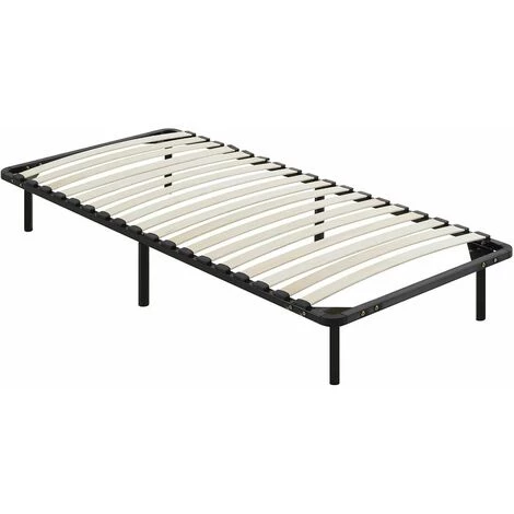 ALTOBUY ALTOMAX - Sommier Démontable 18 Lattes 90x190cm + 6 Pieds - Noir 3 ALTOBUY ALTOMAX - Sommier Démontable 18 Lattes 90x190cm + 6 Pieds - Noir