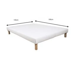 BYSOMMIFLEX Sommier Tapissier 140x190cm Fabrique En France + Pieds 6 BYSOMMIFLEX Sommier Tapissier 140x190cm Fabrique En France + Pieds -Sommier Soldes 29944813 2