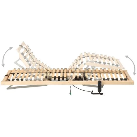 TRUE DEAL Sommier à Lattes électrique Avec 28 Lattes 7 Zones 70x200 Cm 4 TRUE DEAL Sommier à Lattes électrique Avec 28 Lattes 7 Zones 70x200 Cm – Image 2