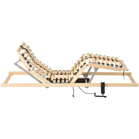 TRUE DEAL Sommier à Lattes électrique Avec 28 Lattes 7 Zones 70x200 Cm 5 TRUE DEAL Sommier à Lattes électrique Avec 28 Lattes 7 Zones 70x200 Cm – Image 3