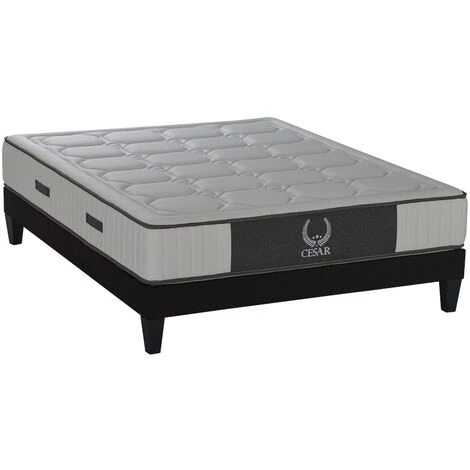 OLYMPE LITERIE | Ensemble CESAR 140x190 Cm | Matelas Mémoire De Forme + Sommier Bois | Ferme - Blanc 3 OLYMPE LITERIE | Ensemble CESAR 140x190 Cm | Matelas Mémoire De Forme + Sommier Bois | Ferme - Blanc