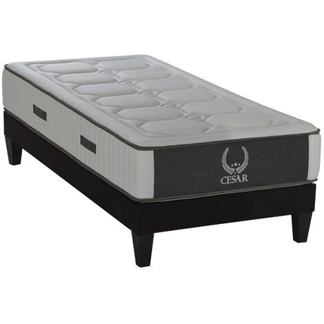 OLYMPE LITERIE | Ensemble CESAR 90x200 Cm | Matelas Mémoire De Forme + Sommier Bois | Ferme - Blanc 3 OLYMPE LITERIE | Ensemble CESAR 90x200 Cm | Matelas Mémoire De Forme + Sommier Bois | Ferme - Blanc