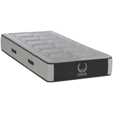 OLYMPE LITERIE | Ensemble CESAR 90x200 Cm | Matelas Mémoire De Forme + Sommier Bois | Ferme - Blanc 4 OLYMPE LITERIE | Ensemble CESAR 90x200 Cm | Matelas Mémoire De Forme + Sommier Bois | Ferme - Blanc – Image 2