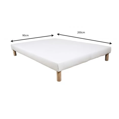 BYSOMMIFLEX Sommier Tapissier 90x200cm Fabrique En France Pieds Offert 4 BYSOMMIFLEX Sommier Tapissier 90x200cm Fabrique En France Pieds Offert – Image 2