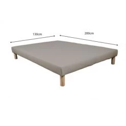 BYSOMMIFLEX Sommier Tapissier 130x200cm Gris Fabrique En France Avec Pieds 6 BYSOMMIFLEX Sommier Tapissier 130x200cm Gris Fabrique En France Avec Pieds -Sommier Soldes 31557884 2