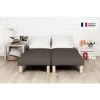 BYSOMMIFLEX Sommier 200x200cm Marron (100x200x2) -Sommier Soldes 31557901 1
