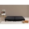 DEKO DREAM Rakenne Sommiers Tapissiers A Lattes X2 160x200 Cm - Bois Massif Noir + Pieds -Sommier Soldes 31959119 1