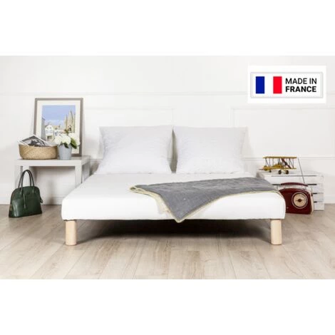 BYSOMMIFLEX Sommier Tapissier 80x200cm Fabrique En France Pieds 3 BYSOMMIFLEX Sommier Tapissier 80x200cm Fabrique En France Pieds