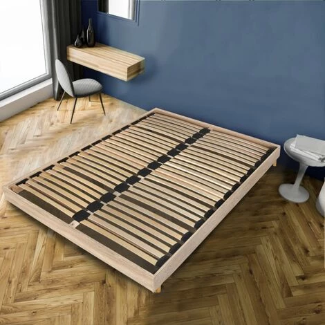 LE QUAI DES AFFAIRES Sommier Sur Pied SOMKIT 160x200 / Chêne Blanchi/ 198x159x29cm 3 LE QUAI DES AFFAIRES Sommier Sur Pied SOMKIT 160x200 / Chêne Blanchi/ 198x159x29cm