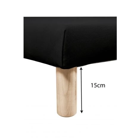 BYSOMMIFLEX Sommier Tapissier 90x190cm Noir 5 BYSOMMIFLEX Sommier Tapissier 90x190cm Noir – Image 3