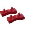 EBAC LITERIE Lot De 2 Embouts Rouge Pour Lattes De 68 X 8 Mm - Rouge -Sommier Soldes 33299933 1