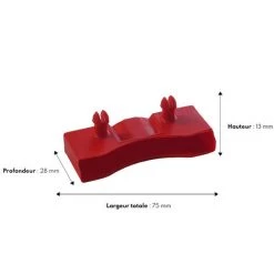 EBAC LITERIE Lot De 10 Embouts Rouge Pour Lattes De 68 X 8 Mm - Rouge 6 EBAC LITERIE Lot De 10 Embouts Rouge Pour Lattes De 68 X 8 Mm - Rouge -Sommier Soldes 33299934 2