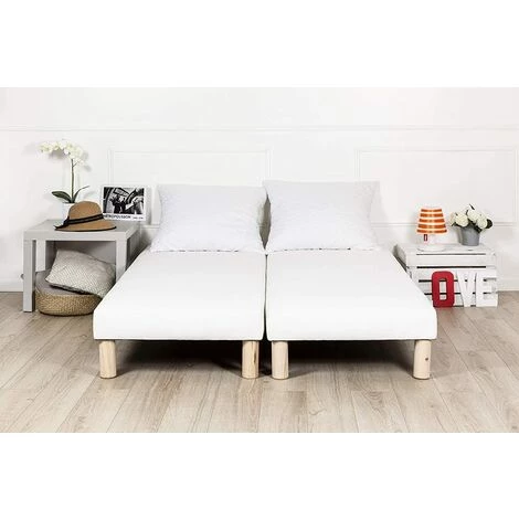 UMBERTO RAVELLI Ensemble 2 Sommiers 70 X 190 Cm Avec Pieds 3 UMBERTO RAVELLI Ensemble 2 Sommiers 70 X 190 Cm Avec Pieds
