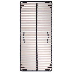 PAOLO COLLANER Sommier à Lattes Multiplis Résistant Fermeté Réglable 90X200 Cm