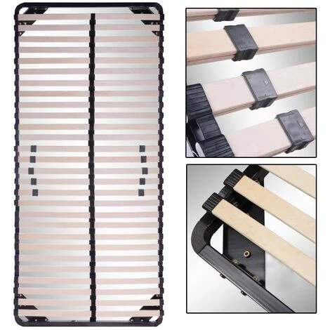 PAOLO COLLANER Sommier à Lattes Multiplis Résistant Fermeté Réglable 90X200 Cm 4 PAOLO COLLANER Sommier à Lattes Multiplis Résistant Fermeté Réglable 90X200 Cm – Image 2