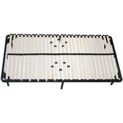 PAOLO COLLANER Sommier Résistant à Lattes Réglables + Pieds Inclus 90X200 Cm