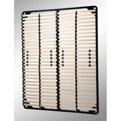 PAOLO COLLANER Sommier Résistant à Lattes Réglables + Pieds Inclus 160X200 Cm -Sommier Soldes 3975711 4