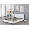 KINGOFDREAMS Frederic - Solide Et Confortable Lit Avec Sommier + Tête De Lit Capitonnee Couleur BLANC + Pieds En 10 Cm Pour Matelas En 140x190 - 2 X 13 Lattes - Revetement PVC Simili Facile D'entretien - Montage Rapide Et Facile 1 KINGOFDREAMS Frederic - Solide Et Confortable Lit Avec Sommier + Tête De Lit Capitonnee Couleur BLANC + Pieds En 10 Cm Pour Matelas En 140x190 - 2 X 13 Lattes - Revetement PVC Simili Facile D'entretien - Montage Rapide Et Facile -Sommier Soldes 39969630 1
