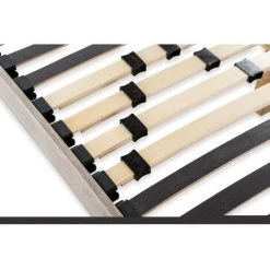 DEKO DREAM Sommier En Kit 140x190 - Décor Chene Et Gris -Sommier Soldes 40403711 5