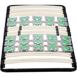 CADENTRO Sommier à Lattes 80x200 Cm Avec Plots De Chaque Côté