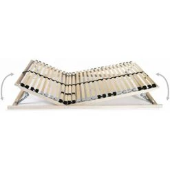 HAPPYSHOPPING Sommier A Lattes Avec 28 Lattes 7 Zones 70 X 200 Cm -Sommier Soldes 41837789 2