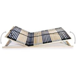 HAPPYSHOPPING Sommier A Lattes Avec 42 Lattes 7 Zones 140 X 200 Cm -Sommier Soldes 41837859 5