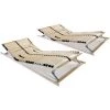 HAPPYSHOPPING Sommiers A Lattes 2 Pcs Avec 28 Lattes 7 Zones 70x200 Cm 1 HAPPYSHOPPING Sommiers A Lattes 2 Pcs Avec 28 Lattes 7 Zones 70x200 Cm -Sommier Soldes 41840971 1
