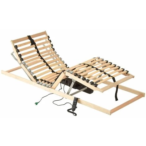 HAPPYSHOPPING Sommier A Lattes Electrique Avec 28 Lattes 7 Zones 70x200 Cm 3 HAPPYSHOPPING Sommier A Lattes Electrique Avec 28 Lattes 7 Zones 70x200 Cm