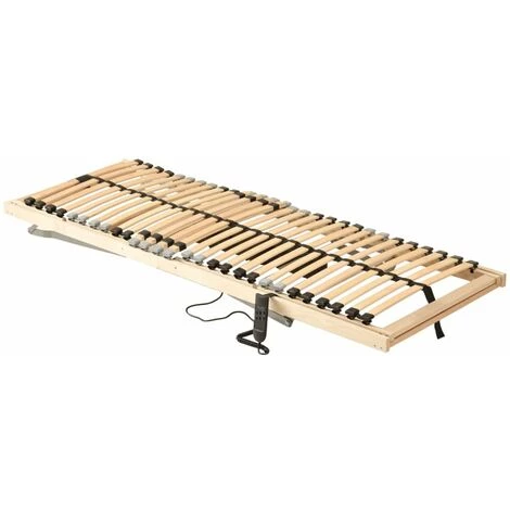 HAPPYSHOPPING Sommier A Lattes Electrique Avec 28 Lattes 7 Zones 70x200 Cm 6 HAPPYSHOPPING Sommier A Lattes Electrique Avec 28 Lattes 7 Zones 70x200 Cm – Image 4