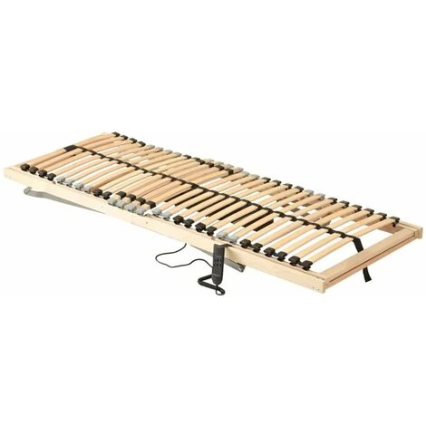 HAPPYSHOPPING Sommier A Lattes Electrique Avec 28 Lattes 7 Zones 80x200 Cm 6 HAPPYSHOPPING Sommier A Lattes Electrique Avec 28 Lattes 7 Zones 80x200 Cm – Image 4