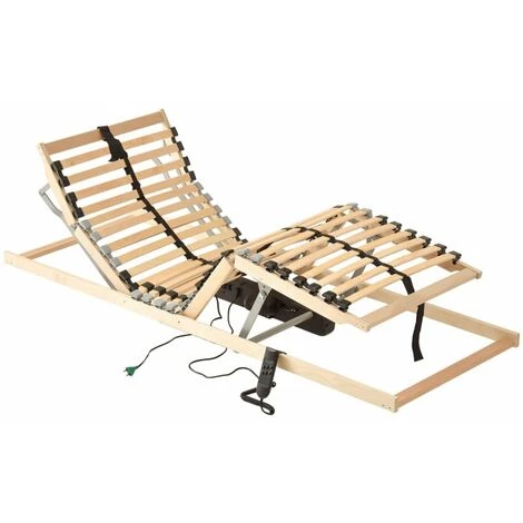 HAPPYSHOPPING Sommier A Lattes Electrique Avec 28 Lattes 7 Zones 90x200 Cm 3 HAPPYSHOPPING Sommier A Lattes Electrique Avec 28 Lattes 7 Zones 90x200 Cm