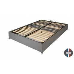 Sommier Essenzia COFFRE TISSU GRIS 160x200 - Gris 10 Sommier Essenzia COFFRE TISSU GRIS 160x200 - Gris -Sommier Soldes 42112755 4