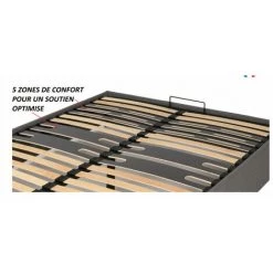 Sommier Essenzia COFFRE TISSU GRIS 160x200 - Gris 11 Sommier Essenzia COFFRE TISSU GRIS 160x200 - Gris -Sommier Soldes 42112755 5