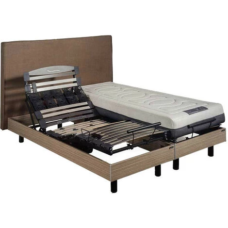 Sommier Electrique Essenzia VANUATU 2 2x70x190 Blanc - Blanc 3 Sommier Electrique Essenzia VANUATU 2 2x70x190 Blanc - Blanc