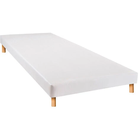 BELLECOUR LITERIE | Sommier Tapissier CAPUCINE 80x200 Cm | Epaisseur 13 Cm | Blanc (pieds Non Inclus) - Blanc 6 BELLECOUR LITERIE | Sommier Tapissier CAPUCINE 80x200 Cm | Epaisseur 13 Cm | Blanc (pieds Non Inclus) - Blanc – Image 4