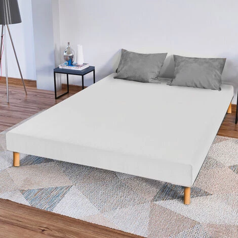 BELLECOUR LITERIE | Sommier Tapissier CAPUCINE 90x200 Cm | Epaisseur 13 Cm | Blanc (pieds Non Inclus) - Blanc 3 BELLECOUR LITERIE | Sommier Tapissier CAPUCINE 90x200 Cm | Epaisseur 13 Cm | Blanc (pieds Non Inclus) - Blanc
