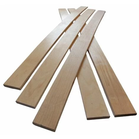 AOB DIFFUSION 5 Lattes - 780x48x8 Mm - Lit 160 - Pour Sommier / Bz / Clic Clac - Bois Clair 3 AOB DIFFUSION 5 Lattes - 780x48x8 Mm - Lit 160 - Pour Sommier / Bz / Clic Clac - Bois Clair