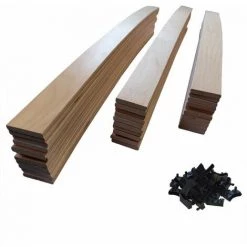 AOB DIFFUSION 30 Lattes + Embouts - 780x48x8 Mm - Lit 160 - Pour Sommier / Bz / Clic Clac - Bois Clair