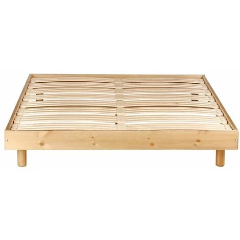 CDA Cadre De Lit Rustique 140 X 190 Cm En Pin Massif Avoriaz 3 CDA Cadre De Lit Rustique 140 X 190 Cm En Pin Massif Avoriaz