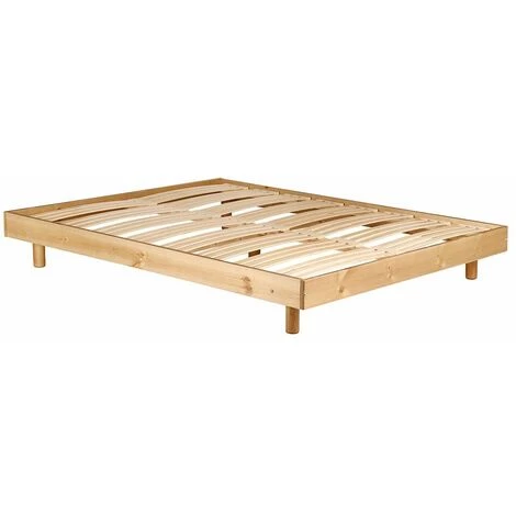 CDA Cadre De Lit Rustique 140 X 190 Cm En Pin Massif Avoriaz 5 CDA Cadre De Lit Rustique 140 X 190 Cm En Pin Massif Avoriaz – Image 3